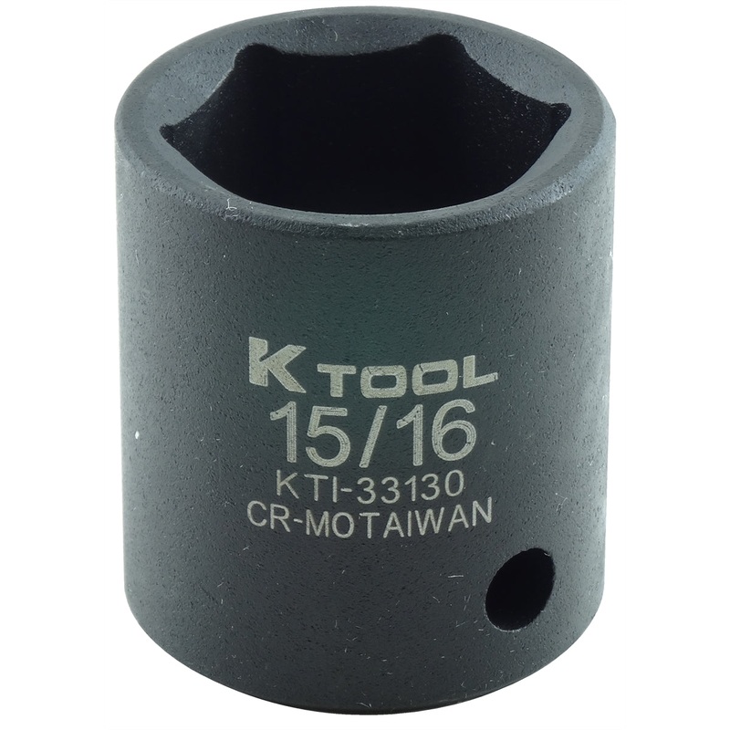 1/2in. Drive Standard 6 Point Impact Socket 15/16in.