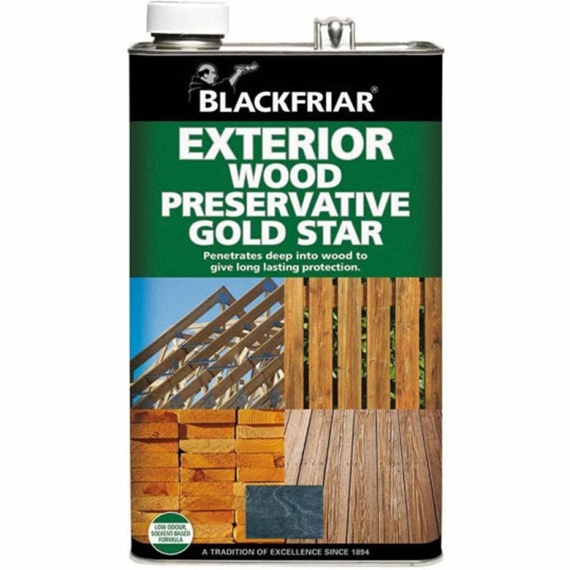Blackfriar Ext Wood Protector Gold Star Ebony 5lt Default Title