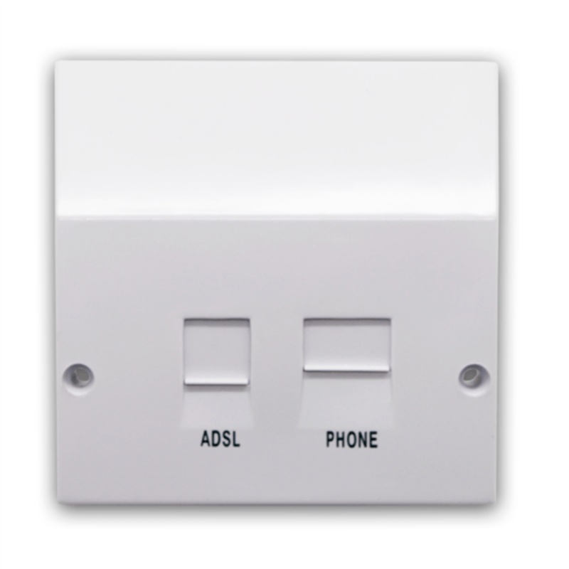 Zexum ADSL Filtered BT / RJ11 Phone / Network Faceplate