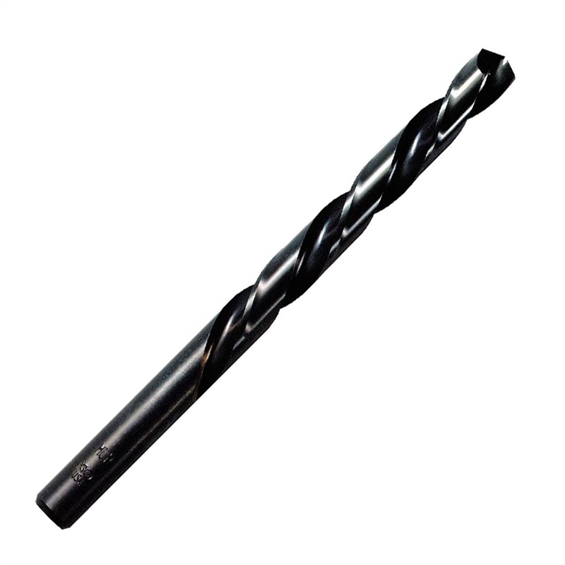 Drill Bit, High Speed Steel, Black Oxide Finish, Jobber Length, 17/64″, Bulk