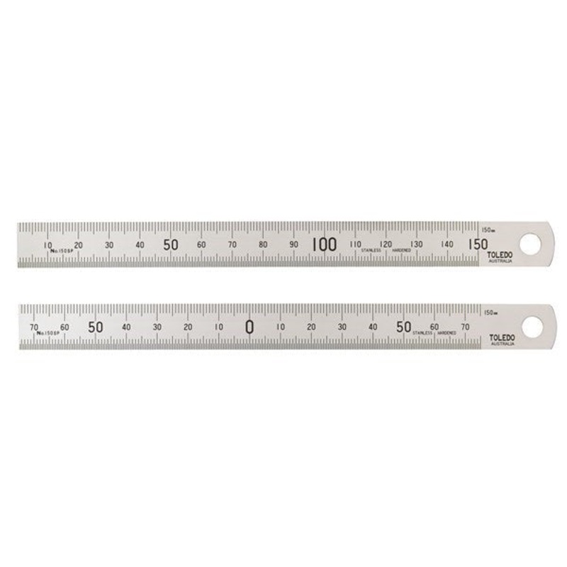 Toledo 300Sp – Stainless Steel Double Sided Rule Metric – 300mm