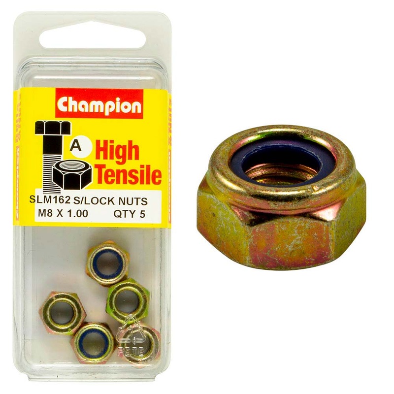 Champion Nyloc Nut M8 X 1.00 A – Gr8.8