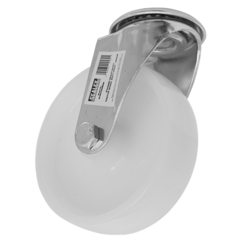 Sealey Heavy-Duty Trade Castor Wheel Bolt Hole 125mm – Trade