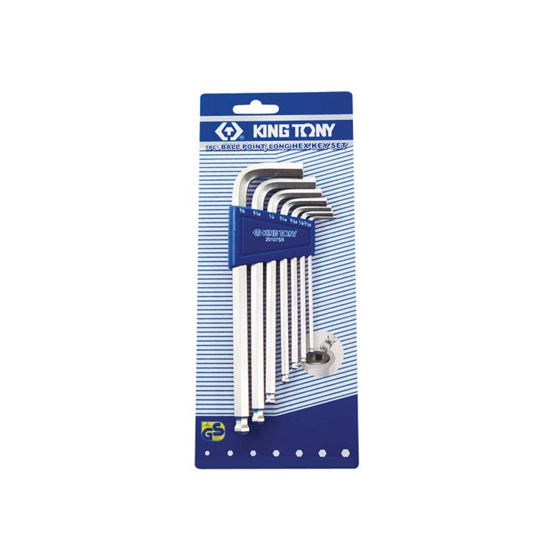 King Tony 7Pc Lng Ball Pt Imp Hexkey Set
