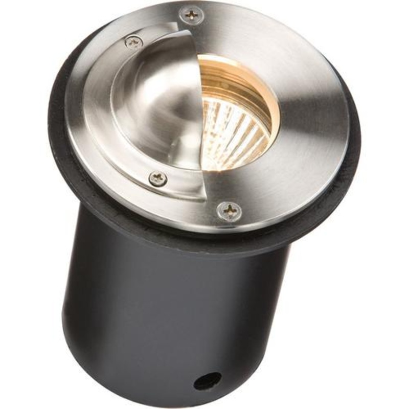KnightsBridge Round Stainless Steel Walkover Light with Half Lip