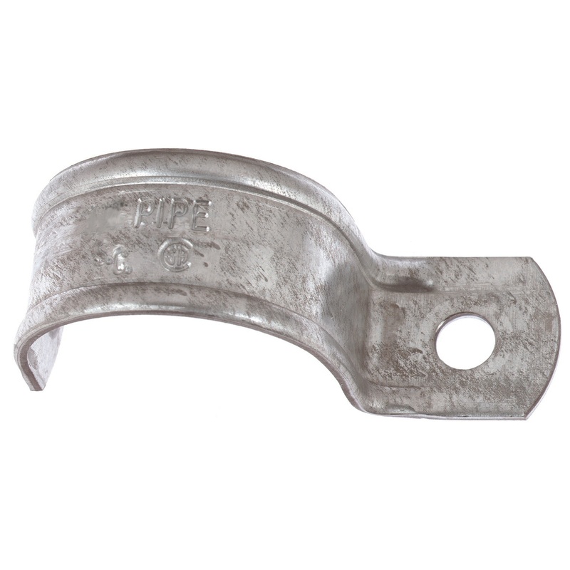Thomas & Betts 1/2″ Steel One Hole Strap, Zinc Plated