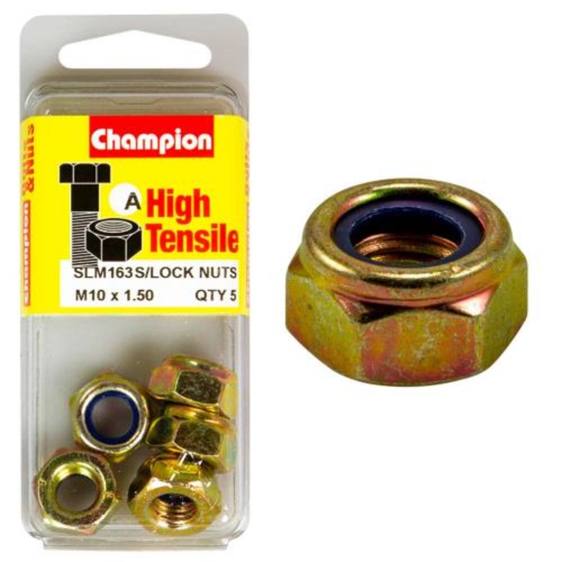 Champion Nyloc Nut M10 X 1.50 A – Gr8.8