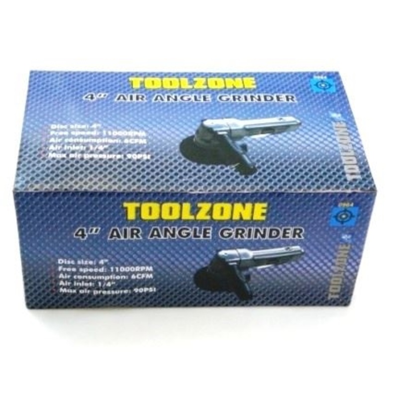Toolzone 4″ Air Angle Grinder