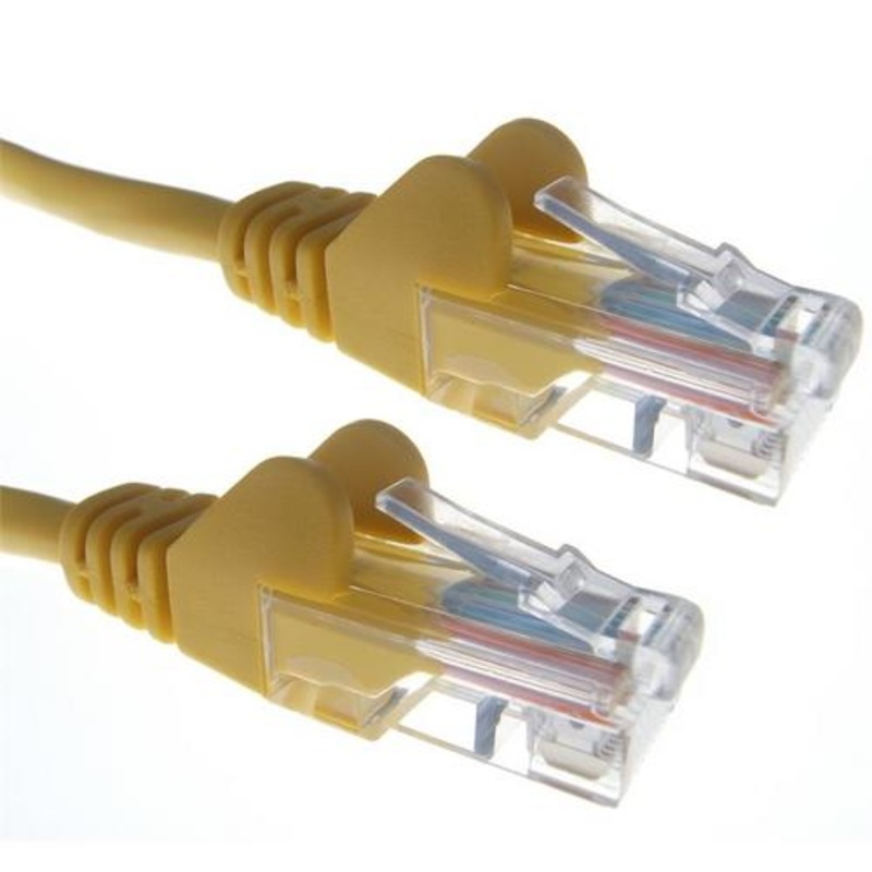 Zexum Yellow RJ45 Cat6 High Quality 24AWG Stranded Snagless UTP Ethernet Network LAN Patch Cable