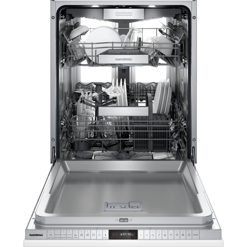 Bosch DF481700F/23 400 Series Push-To-Open Flexible Hinge Dishwasher, Tall Tub