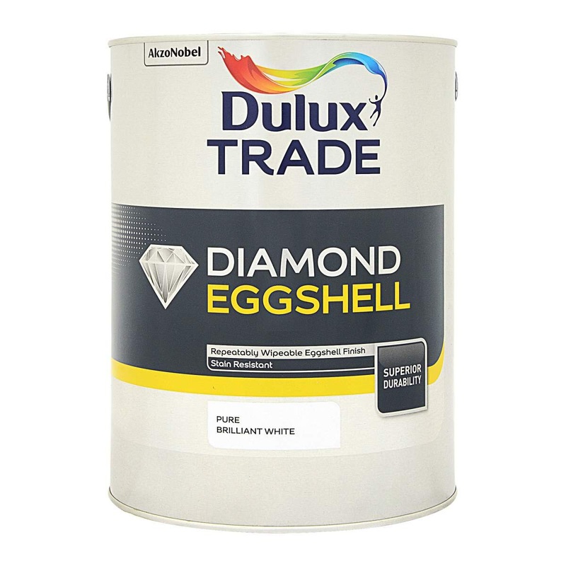 Dulux Trade Diamond Eggshell Pure Brilliant White 2.5L, 5L 2.5L