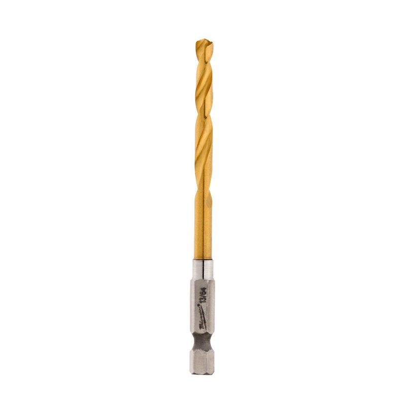 13/64″ SHOCKWAVE Impact Duty RED HELIX Titanium Drill Bit