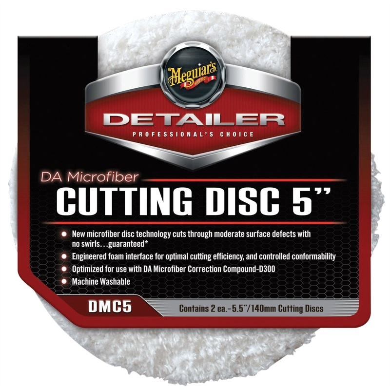 5″ DA Microfiber Cutting Disc, (Pack of 2) MEGDMC5