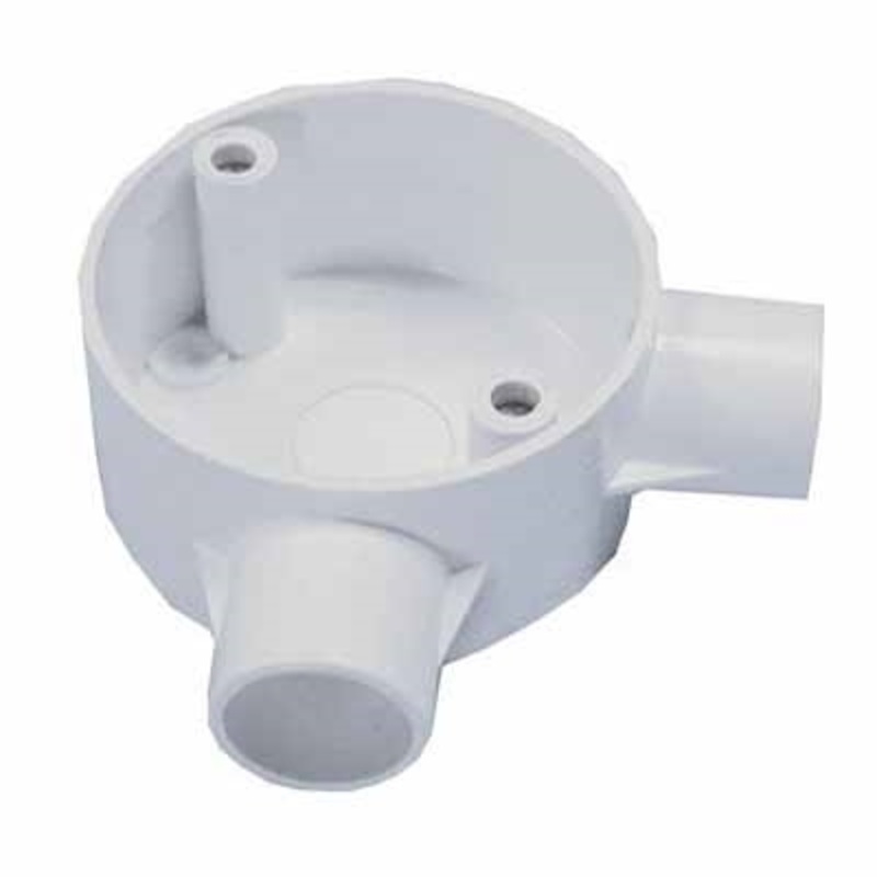 Greenbrook 25mm White PVC Conduit Angle Box