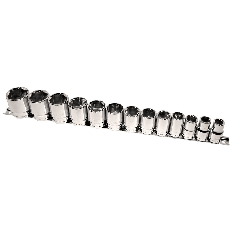 13 Piece 1/2″ Drive SAE Shallow Socket Set KTI23110