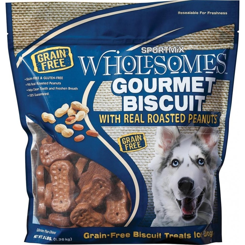 Wholesomes Gourmet Biscuits with Real Roasted Peanuts Grain Free Dog Treats