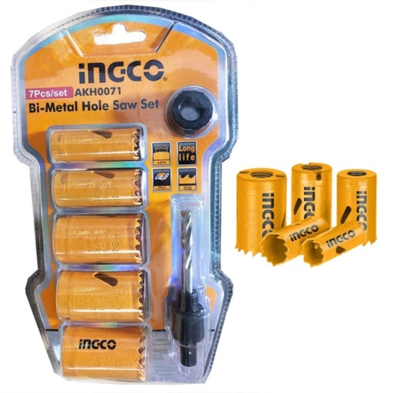 Ingco AKH0071 Bi-Metal Hole Saw Set