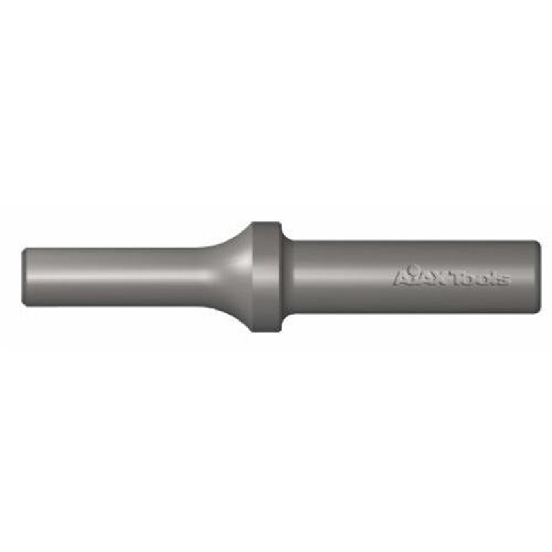 Pneumatic Bit, Rivet Setter, 1/4″ Moderate Brazier Head, .401 Shank Turn Type, Length 3-1/2″