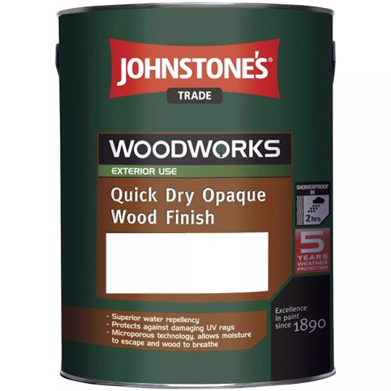 Johnstone’s Woodworks Quick Dry Opaque Wood Finish Ru/oak 5L 5.000 L Default Title