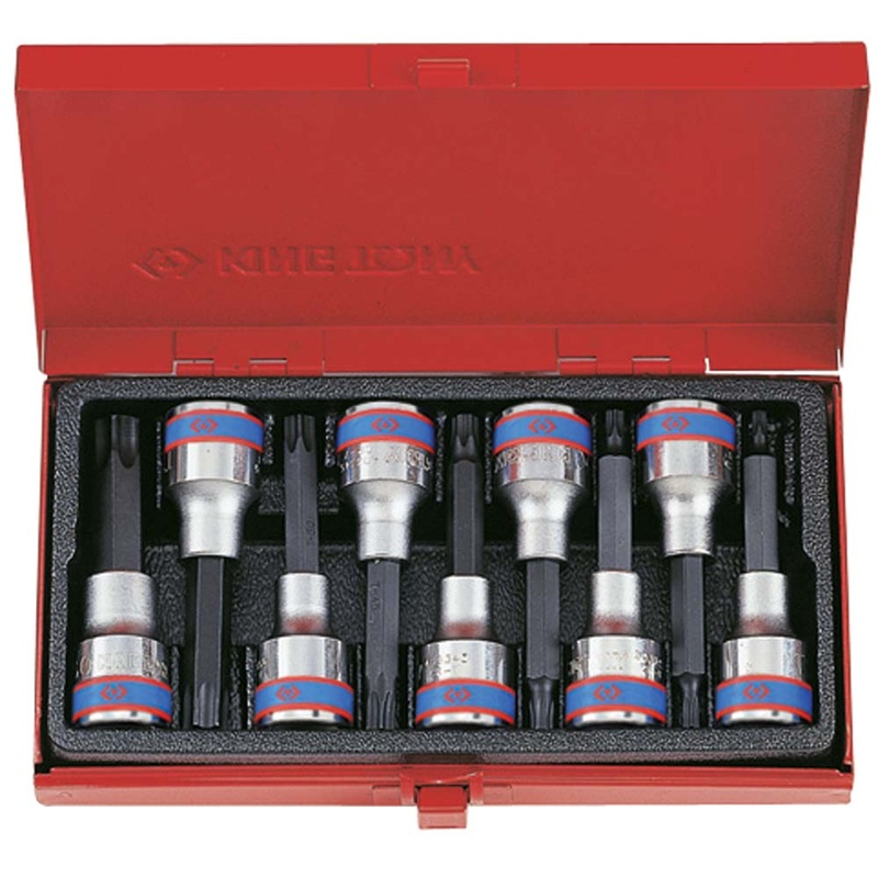 King Tony 9Pc 1/2 Dr Torx Head Bit Set
