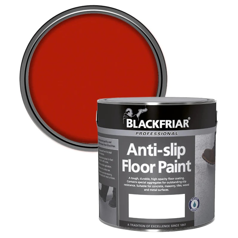 Blackfriar Anti-Slip Safety Floor Paint – Red 5lt Default Title