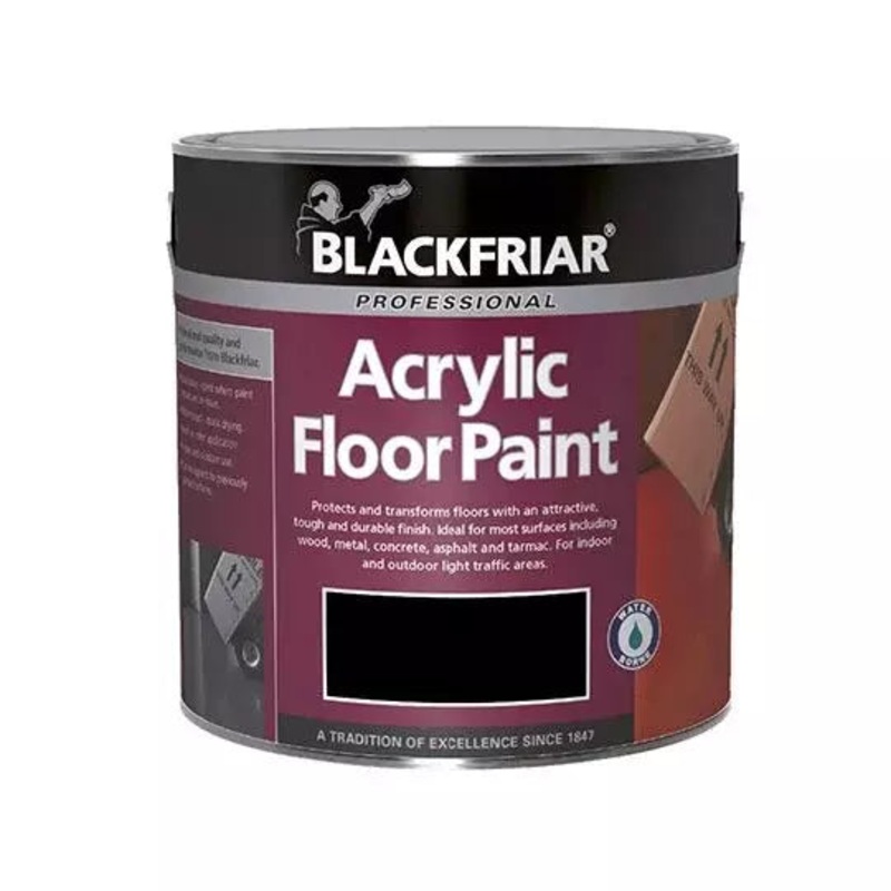 Blackfriar Acrylic Floor Paint – Black 2.5lt Default Title