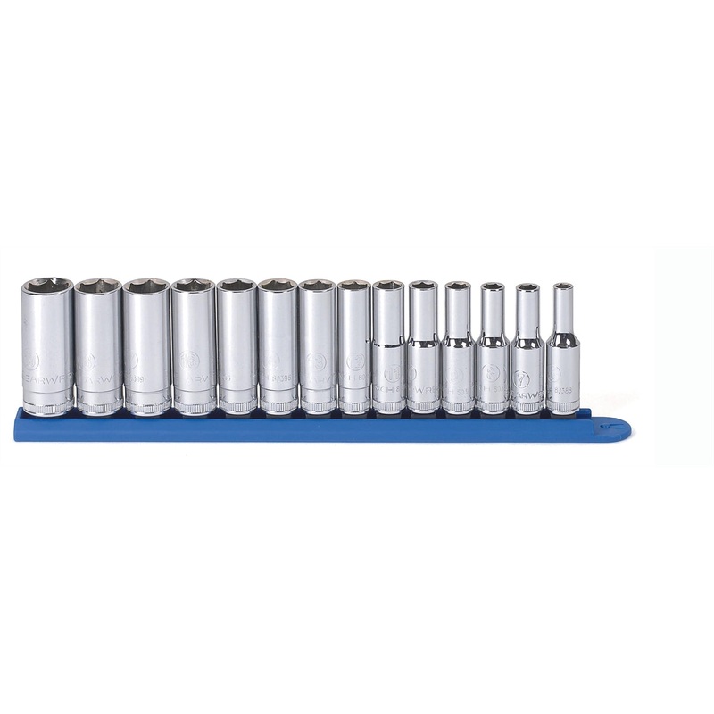 14 Piece 3/8″ Drive 6 Point Deep Metric Socket Set KDT80554