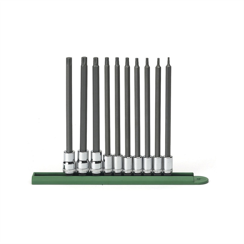 10 Pc. 1/4″ and 3/8″ Drive Long Torx Bit Socket Set KDT80588