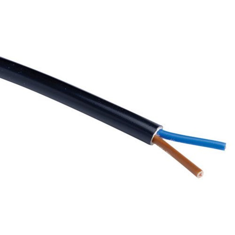 Zexum 1mm 2 Core Black Cable Flexible 3182Y
