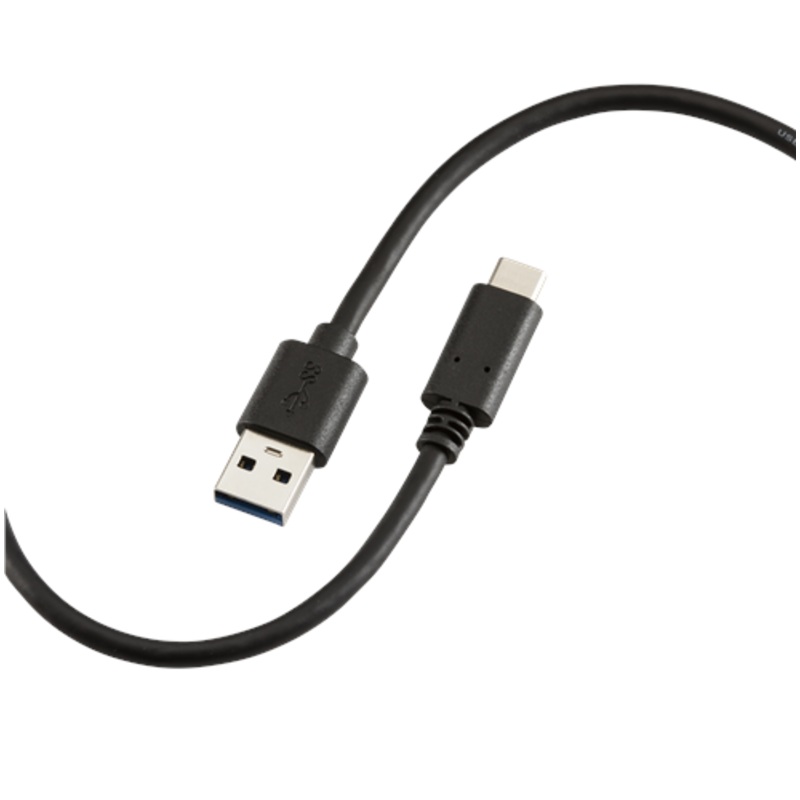 KnightsBridge 1.5m 60W USB-A to USB-C Cable – Black