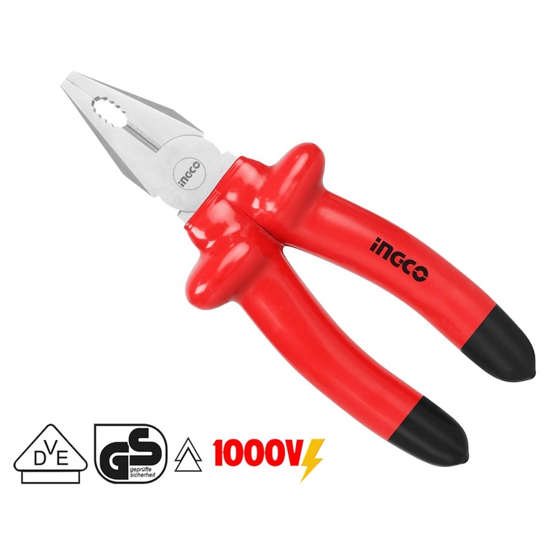 Ingco Insulated Combination Pliers 1000V (Dipped) HICP01180 (7″)