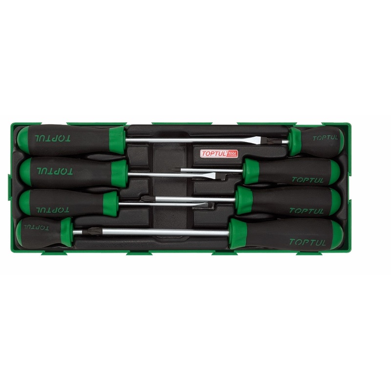 Toptul TI Screwdriver KIT FLAT/PH 8PC