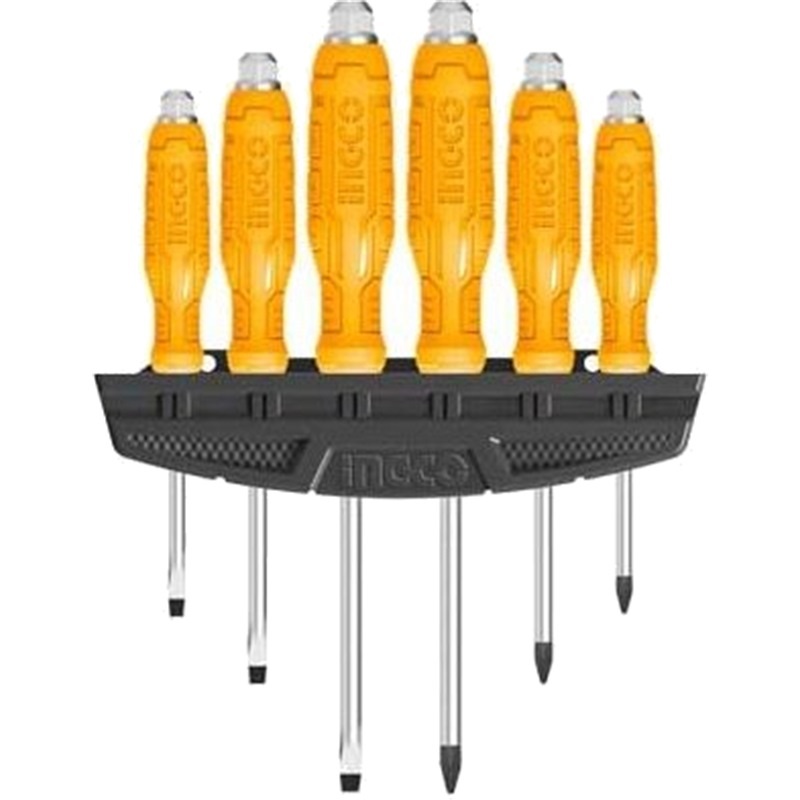 Ingco HSGTDC180601 6pcs Go Through Screwdriver Set