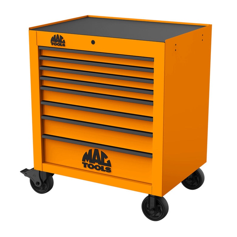 Tech Series 8-Drawer Workstation – Fireball Orange