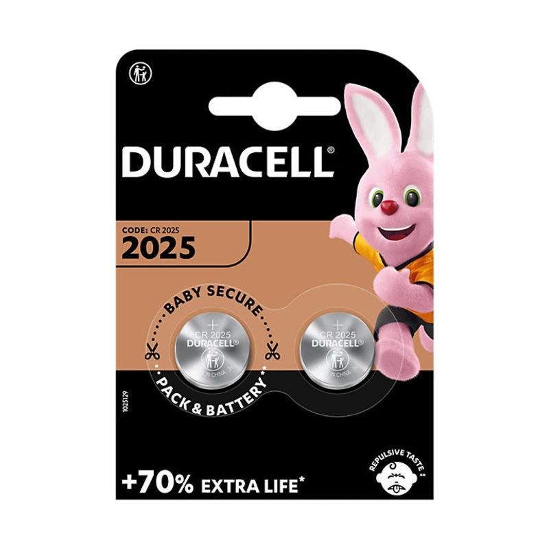 Duracell CR2025 Battery (2 Pack) Default Title
