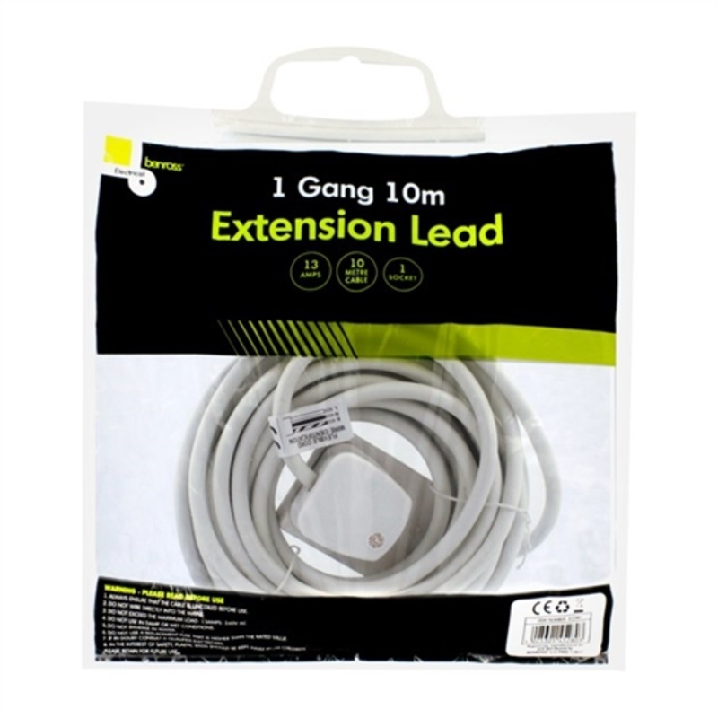 Benross 1 Way 10m Extension Lead – 13A