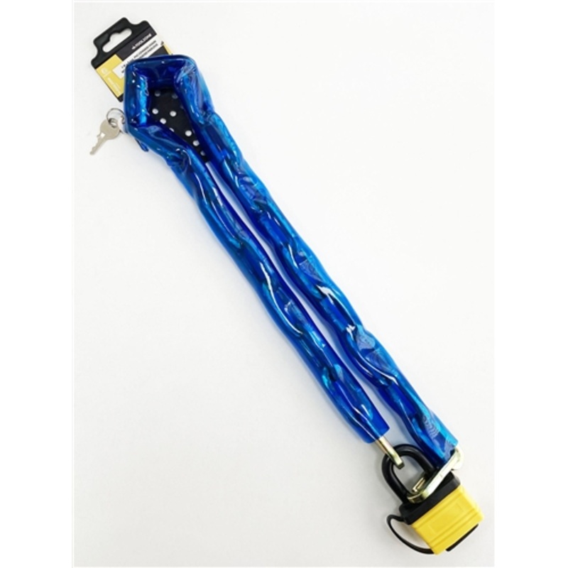 Toolzone 1m x 8mm PVC Chain & 50mm Laminated Padlock