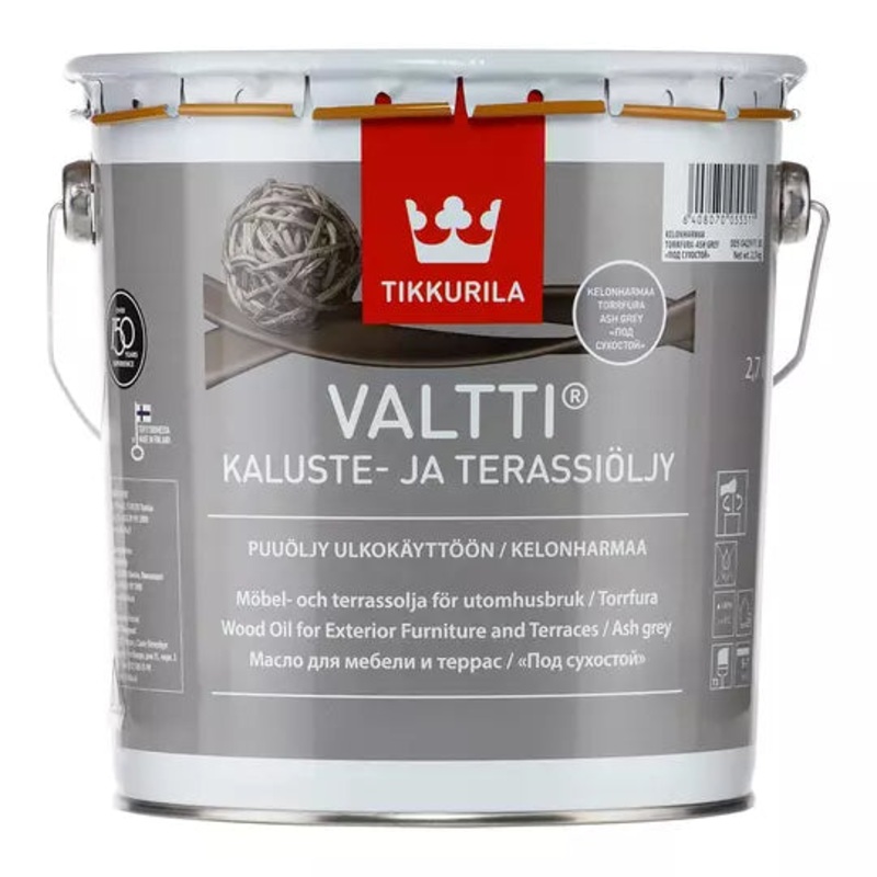 Valtti Furniture and Decking Oil – Grey 3LTR Default Title
